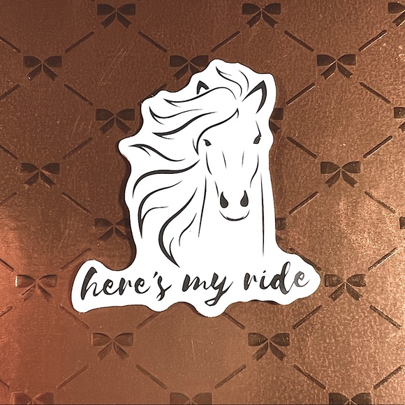 Equestrian Horse Girl Horse Boy Cowboy CowGirl Single Decor Waterproof Sticker - Picture 1 of 3